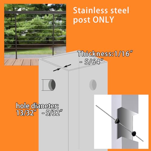 200 Pack Cable Railing Rubber Grommets for 1/8", 5/32", 3/16" Cable Protector Sleeves for Indoor/Outdoor Metal Posts - Durable & Weather-Resistant (200)