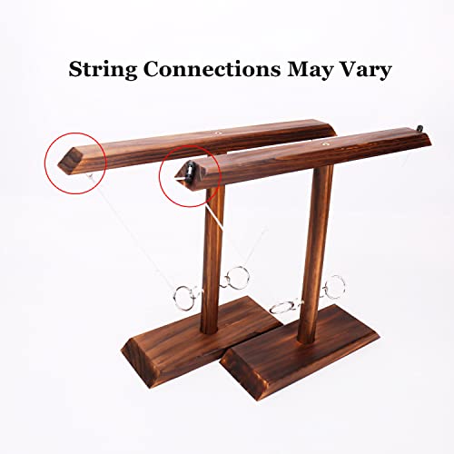 DreamToyz Ring Toss Games for Adults, Yard Games, Patio Decor, Outdoor Indoor Games, Wooden Hook and Ring Game for Bars, Home, Party, 15.7" X 13" Large Size - color: 15.7" X 13" Large Size