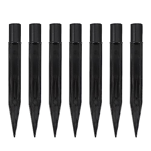 Uonlytech 10Pcs Solar Light Stakes Replacement Durable Plastic Ground Spikes for Garden Lamps Outdoor Pathway Solar Lamp Support Accessories Easy Install 6.10In - size: 16X1.7CM