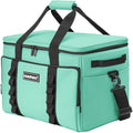 Soft Insulated Cooler Bag Collapsible Large Travel Coolers Soft Sided Coolers Ice Chest, Leakproof, Waterproof - color: light green