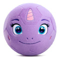 VangeBow Silent Indoor Soccer Balls for Toddlers 1-3, Inflatable Soft Plush Baby Toddler Soccer Ball Toys Gifts for Kid 3-5 Year Old Girl Boy First Birthday Gift (Unicorn, Pump Include) - style: Unicorn