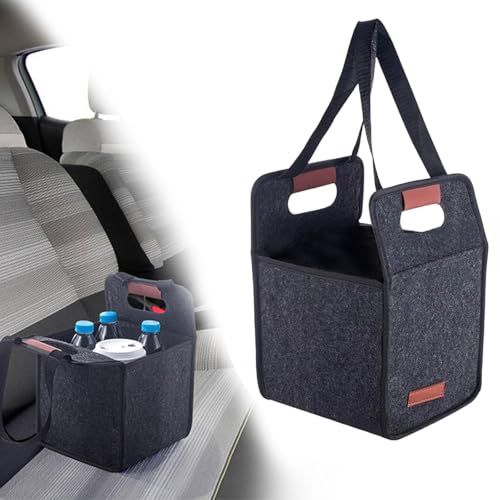 Foldable Drink Carrier Tote Bag with Leak Resistant Compartments, Multi Cup Beverage Organizer with Handle, Insulated Divider for Coffee, Takeout, Car Travel, Picnic, Grocery Transport (4 Cups) - color: 4 Cups
