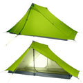LANSHAN Ultralight Tent 3-Season Backpacking Tent for 1-Person or 2-Person Camping, Trekking, Kayaking, Climbing, Hiking - color: Pro 2-person, green