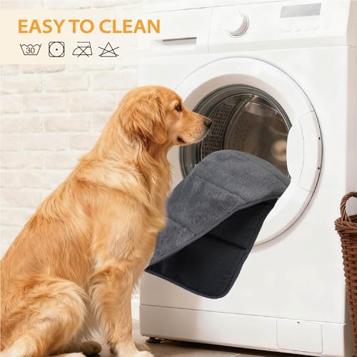 Dog Crate Pad for Large Dog - 35x23 Memory Foam Dog Bed, Washable & Anti-Slip Dog Bed Mat, Ultra Soft Kennel Pad for Dogs Cozy Sleeping Mat, Grey - color: Dark, size: 35"L x 23"W x 0.8"H