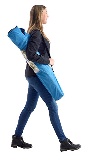 Quik Chair Portable Folding Chair with Arm Rest Cup Holder and Carrying and Storage Bag, Blue - color: Blue