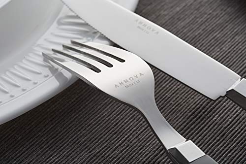 ANNOVA Silverware Set, Retro/Rivet Colorful Stainless Steel Tableware Kitchen Flatware Set Utensils, Includes Dinner Knives, Forks, Spoons, Salad Forks & Dessert Spoons (Cream, 20 Pieces) - color: Cream / White, size: 20 Pieces