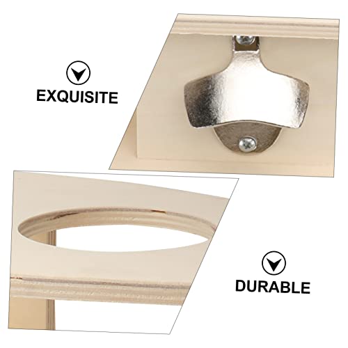 Zerodeko Wooden Beer Rack Insert Ground Wine Rack Outdoor Drink Holder for Beaches Picnics Camping