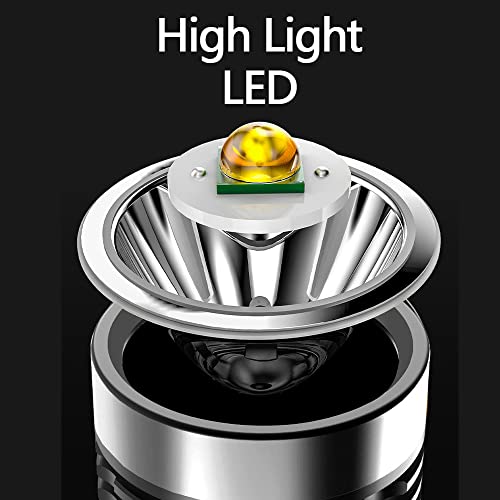Wrrozz LED Flashlight High Lumens USB Rechargeable Flashlight for Camping, Hiking, Walking, Powerful Emergency Flashlight with 4 Modes for Outdoor Use, Rechargeable Spotlight with Sidelight Lantern - size: A