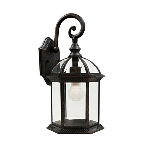 Trans Globe Lighting 4181 BK Wentworth Collection 15 Inch One Light Outdoor Wall Lantern I Black Finish I Traditional Style Light Fixture I