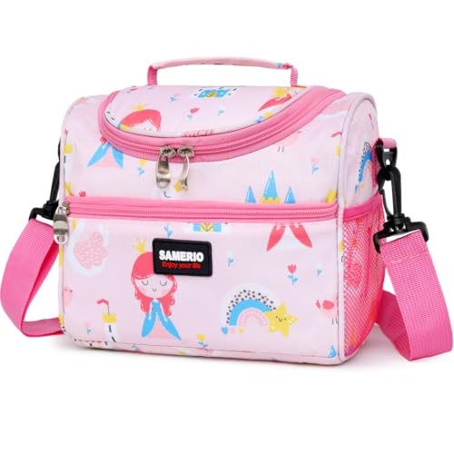 Small Lunch Bag Cute Cooler Lunch Box for Children Student Girls Boys Insulated Picnic Bags for School Camping - color: 7L Castle