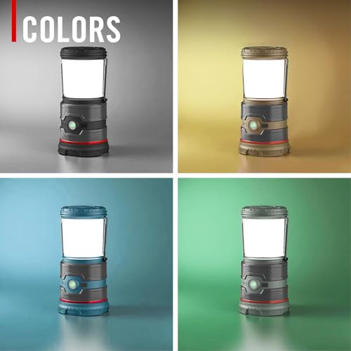 Coast EAL35R 1000 Lumen Voice-Controlled LED Emergency & Camping Area Lantern with Warm, Cool White, Day, Red & Red Flashing Mode, Power Bank Functionality - Ocean - color: Ocean Blue