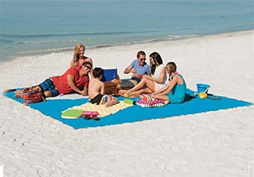 Beach Blanket Sandproof Beach Mat Sand Free Large 79'' x 79'' Portable Sandless Fast Dry Easy Clean Sand Proof Blanket for Beach Travel,Hiking Accessories Essentials