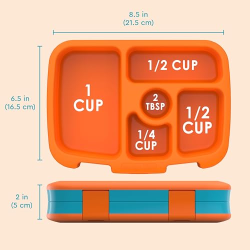 Bentgo Kids Prints Leak-Proof, 5-Compartment Bento-Style Kids Lunch Box - Ideal Portion Sizes for Ages 3-7, Durable, Drop-Proof, Dishwasher Safe, & PFAS & BPA-Free Materials (Planes) - color: Planes