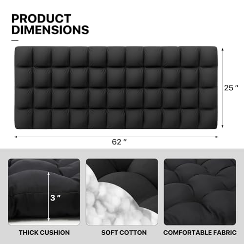 MoNiBloom 29-Inch Oversized Zero Gravity Lounge Chair with Cushion, Padded Patio Anti Gravity Recliner, XL Foldable Outdoor Lounger, Headrest and Footrest for Beach Camping, Black - color: Black, size: 29-Inch with Footrest 1-Pack