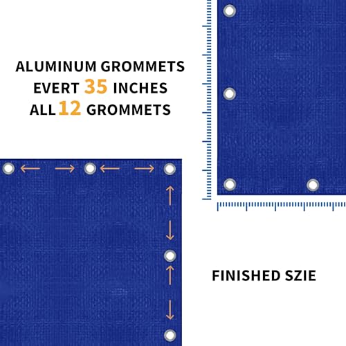 TARPAL 8x10 Feet Blue Tarp Waterproof 5mil Small tarps Multipurpose Protective Cover All Purpose Poly Tarps Cover for Firewood,Camping,Tent,Outdoor Furniture - color: Blue, size: 8x10 Feet-Finished size