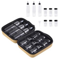 11-Piece Camping Spice Kit - 6 Powder & 3 Liquid Containers with Leakproof Lids, Portable funnel, EVA Hard Case - Portable Seasoning Set for Hiking, BBQ, RV Travel - BPA-Free PET Bottles