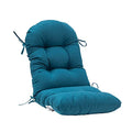 QILLOWAY Outdoor High Back Chair Cushion for Adirondack, All Weather Rocking Chair Cushions Thick Padded Replacement for Patio Furniture,Peacock Blue - color: Peacock Blue