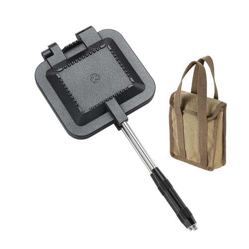 camping moon Sandwich Maker Hot Sand Single Burner Gas Fire Open Fire Compact Aluminum TT-1315 (Black w/bag) - color: Black w/ bag