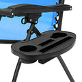 Coolrunner Zero Gravity Chair Tray with Cup Holder, Mobile Device Slot, Snack Tray, and Water Cups, Black