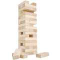 HEY! PLAY! Classic Giant Wooden Blocks Tower Stacking Game, Outdoors Yard Game, for Adults, Kids, Boys and Girls