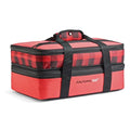 Rachael Ray Expandable Insulated Casserole Carrier for Hot or Cold Food, Thermal Lasagna Lugger Tote for Potluck, Parties, Picnic, and Cookouts, Fits 9" x 13" Baking Dish - color: Red Buffalo Check