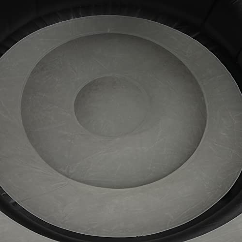 Luqeeg Inflatable Couch, Flocking Air Sofa Inflatable Sofa Chair Blow Up Couches Inflatable Lounge Chair for Bedroom Office Backyard Balcony Camping Travel (Grey) - color: Grey