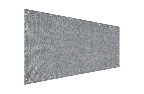 Elegant Privacy Screen for Backyard Fence, Pool, Deck, Patio, Balcony and Outdoor Paneling - Include Zip Ties (3' x 5', Grey) - color: Gray, size: 3' x 5'