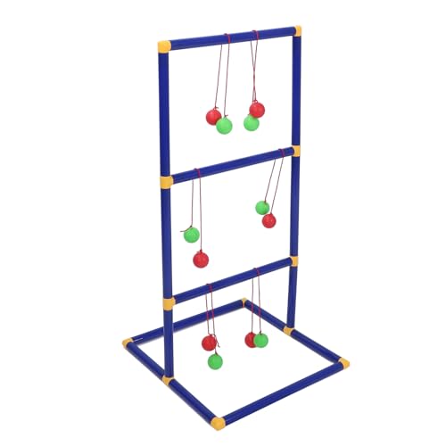 Alomejor Ladder Toss Game Set Fun Interactive Outdoor Ladder Ball Tossing Game for Family Camping, Durable ABS Material