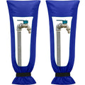 Frienda Outdoor Faucet Cover for Winter Freeze Protection 25'' x 10'' Winter Outside Large Backflow Preventer Insulation Spigot Hose Bib Cover for Garden Lawn Faucet Yard Hydrant(Blue,2 Pieces) - color: Royal Blue