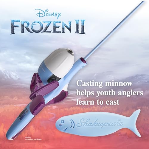 Shakespeare Youth Fishing Reel and Rod Combo - color: Disney Frozen II Advanced