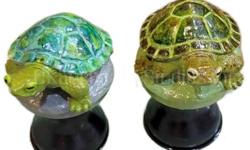 OKaucheeky Decorative Heavy-Duty Steel Rolling Hose Guide Turtle, 100% Handcrafted, Made in the USA by a Women-Owned Small Business, Each is One-of-A-Kind Hand-Painted