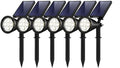 InnoGear Solar Lights Outdoor Waterproof Solar Garden Light for Outside Yard Landscape Lighting Pathway Spot Lights Spotlight Wall Light Auto On/Off, Pack of 6 (White) - color: White