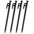 SORIEA 6 Inch Tent Stakes, Small Steel Tent Pegs for Camping, Garden, Lawn, Lightweight Ground Stakes for Easy Setup 2 Pack - size: 15cm