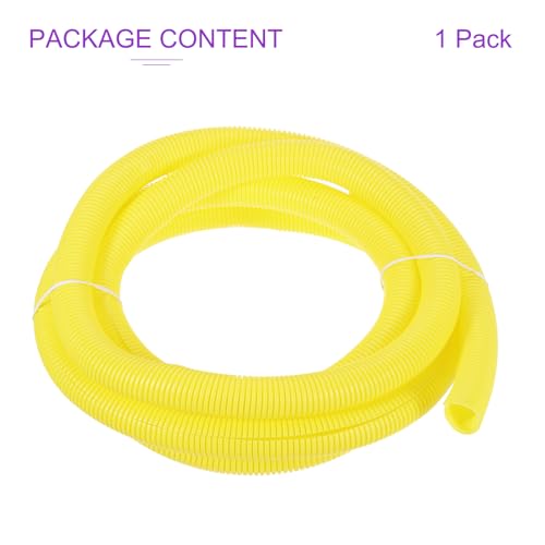 DMiotech 10ft Wire Loom Split Tubing 3/4 Inch(19 Mm) ID, Cord Protectors from Pet Flexible Conduit Cable Management for Office, Home, Garden, Yellow - color: Yellow, size: 3/4"-10ft
