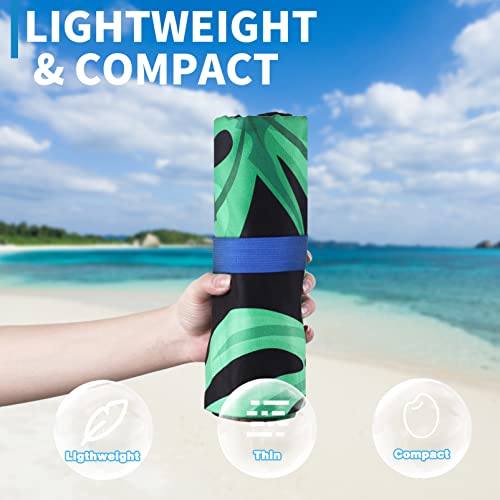 2 Pack Lightweight Thin Beach Towel Oversized 71"x32" Big Extra Large Microfiber Sand Free Towels for Adult Quick Dry Travel Camping Beach Accessories Vacation Essential Gift Flamingo Toucan - color: 2 Pack Flamingo Toucan