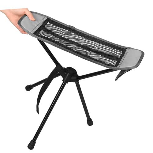 ibasenice Ultralight Portable Camping Chair Foot Rest Foldable Hammock Seat for Outdoor Compact Camp Stool Quick-fold Mechanism Camping Foot Rest Attachment