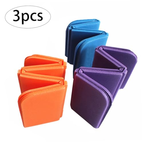 Waterproof Folding Foam Seat Pad - 3 Pcs Portable Outdoor Cushion Set for Park, Camping, Picnic
