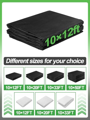 Stronger Garden Mesh Netting - 10 x 12 ft PP Nanocomposite Bird Net Barrier, Mosquito Netting Screen for Outdoor Plants Vegetables Patios Balconies Terraces, Shading Rate 33% (Black) - color: Black, size: 10x12 Ft