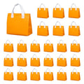 25 Pcs Insulated Take Away Bags Bulk - 6 x 9.5 x 10 Inch Thermal Insulation Cooler Bags for Hot and Cold Food Delivery (Orange) - color: Orange