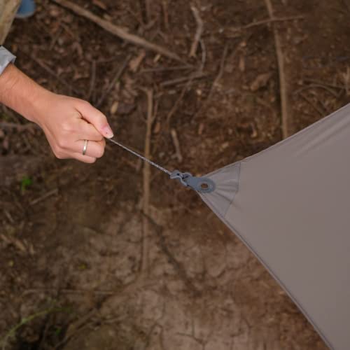 KAMMOK Kuhli Pro | Versatile Weather Shelter, (Waterproof, Durable, Portable, Camping Tarp, Hammock Tarp, Rain Cover), Granite Gray - color: Granite Gray, size: Kuhli Pro