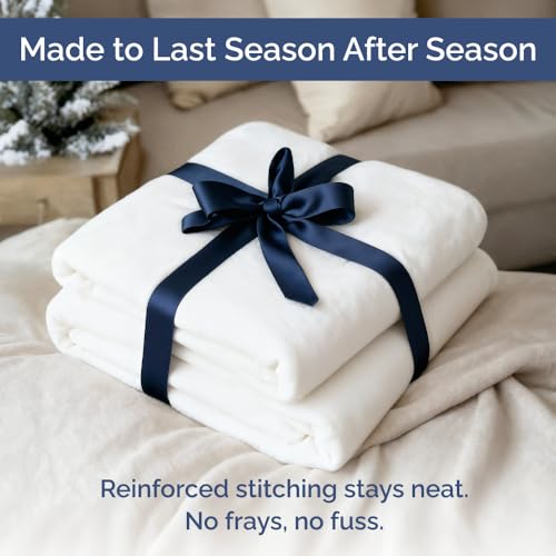 Ultra Soft Fleece Blanket Twin Size - Flannel Fleece Luxury Twin Blanket - Lightweight for Couch Bed Chair - Thick, Warm and Breathable - All Season Cozy Fuzzy, Anti-Static Microplush Bedding, White - color: 08 - White, size: Twin (60" x 80")