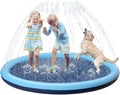 Kids Dog Splash Pad Sprinkler - Jasonwell Non Slip Dog Sprinkler Pad Splash Pool Puppy Dogs Pool Summer Outdoor Water Toys Backyard Durable Splash Pad for Toddlers Kids Small Medium Large Dogs Pet - style: Blue-67"