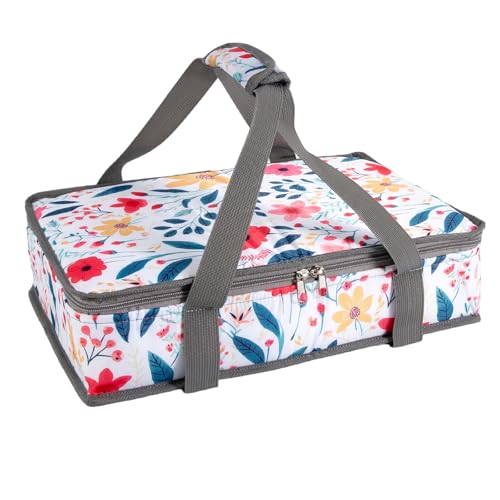 Insulated Casserole Carrier for Hot or Cold Food with Handle Food Transport for Travel Picnic Cookouts,Fits Pioneer Woman Kitchen Stuff Accessories and 9" x 13" Baking Dish - color: Color Four