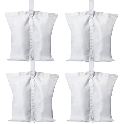 ABCCANOPY Canopy Weights 150 LBS Tent Sand Bags,4-Pack White (Without Sand) - color: White, size: 150 LBS