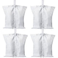 ABCCANOPY Canopy Weights 150 LBS Tent Sand Bags,4-Pack White (Without Sand) - color: White, size: 150 LBS