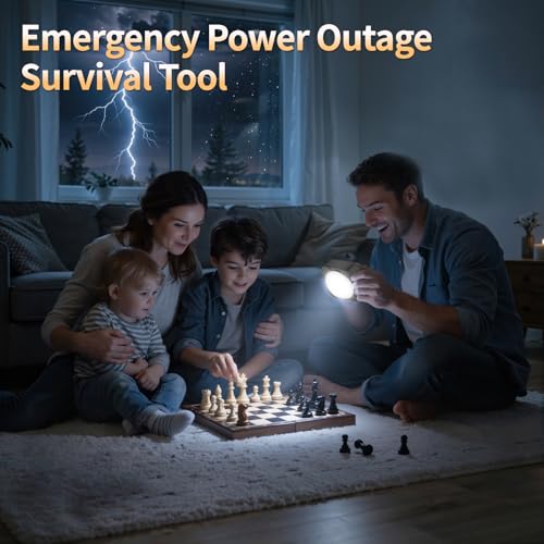 FLY2SKY Rechargeable Camping Lights 5000 mAh Tent Lights Portable LED Camping Lantern Survival Gear Essentials Camping Accessories for Hiking Backpacking Fishing Hurricane Emergency Power Outage（1PCS） - color: 1PC-5000mAh-BLACK