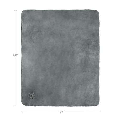 PETMAKER Dog Blanket - 60x80in Reversible Sherpa Blanket - Throw Blankets for Bed, Couch, Crate, or Car - Machine Washable Puppy Essentials (Gray) - color: Gray, size: Large