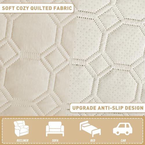 ZNSAYOTX Ultimate Cozy Blankets (30"x53") 100% Waterproof Sofa Mat Blanket for Dog Pets, Bed Couch Protector with Non-Slip Back Washable Durable, Pee Scratch Proof Easy to Clean (Beige) - color: Beige, size: 30x53 Inch