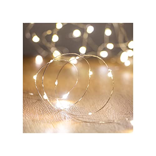 Waterproof LED Fairy String Lights - Battery Operated for Indoor & Outdoor Decoration, Wedding, Home Parties, Christmas & Holidays (Warm White, 32.8Ft) - color: Warm White, size: 32.8ft