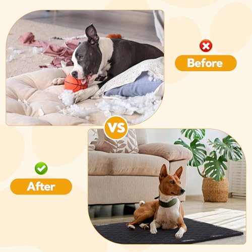 HOMBYS Chew Proof Dog Bed Mat with 14 Metal Rivets - Indestructible Kennel Pad for Teething Puppies & Aggressive Chewers, Durable Waterproof Crate Mat for Medium Dogs, 35" x 22" (Indoor/Outdoor Use) - size: 35" X 22"